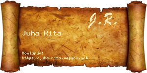 Juha Rita névjegykártya